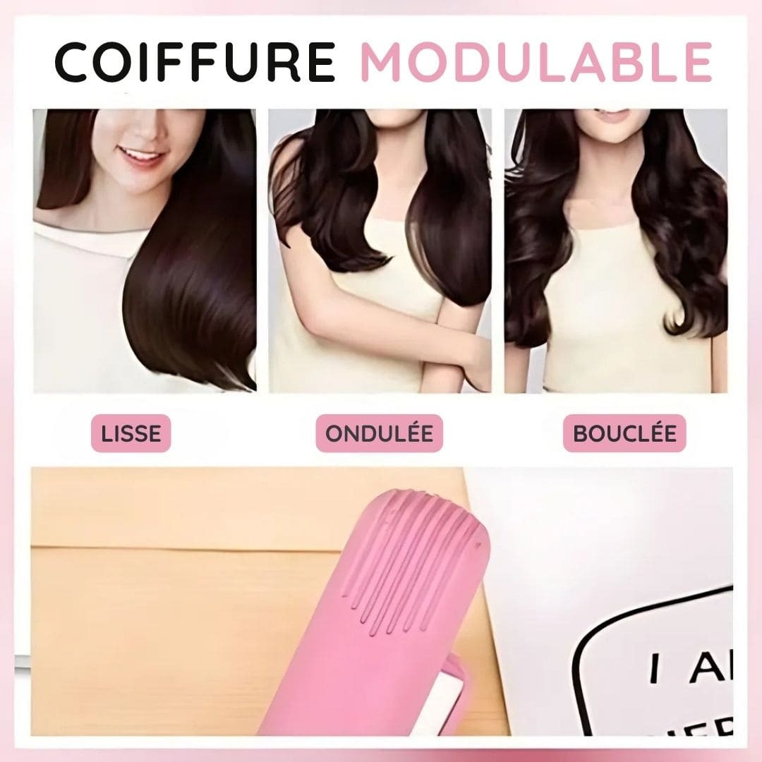 2-in-1 Mini Hair Straightener & Curler