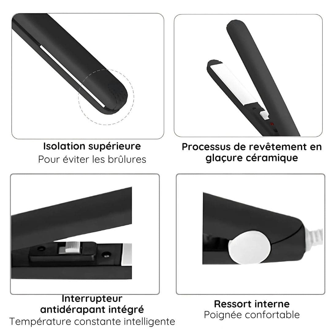 2-in-1 Mini Hair Straightener & Curler