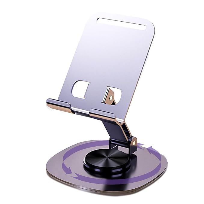 CIPTO High Quality Full Metal Material Mobile Holders Phone Stand Desktop Phone Tablet PC Holder with Non-slip Silicone