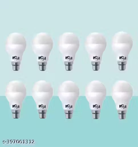 Gold Nation Pack of 10 Pieces LED 9 W Bulb Cool Day Light/Crystal_White